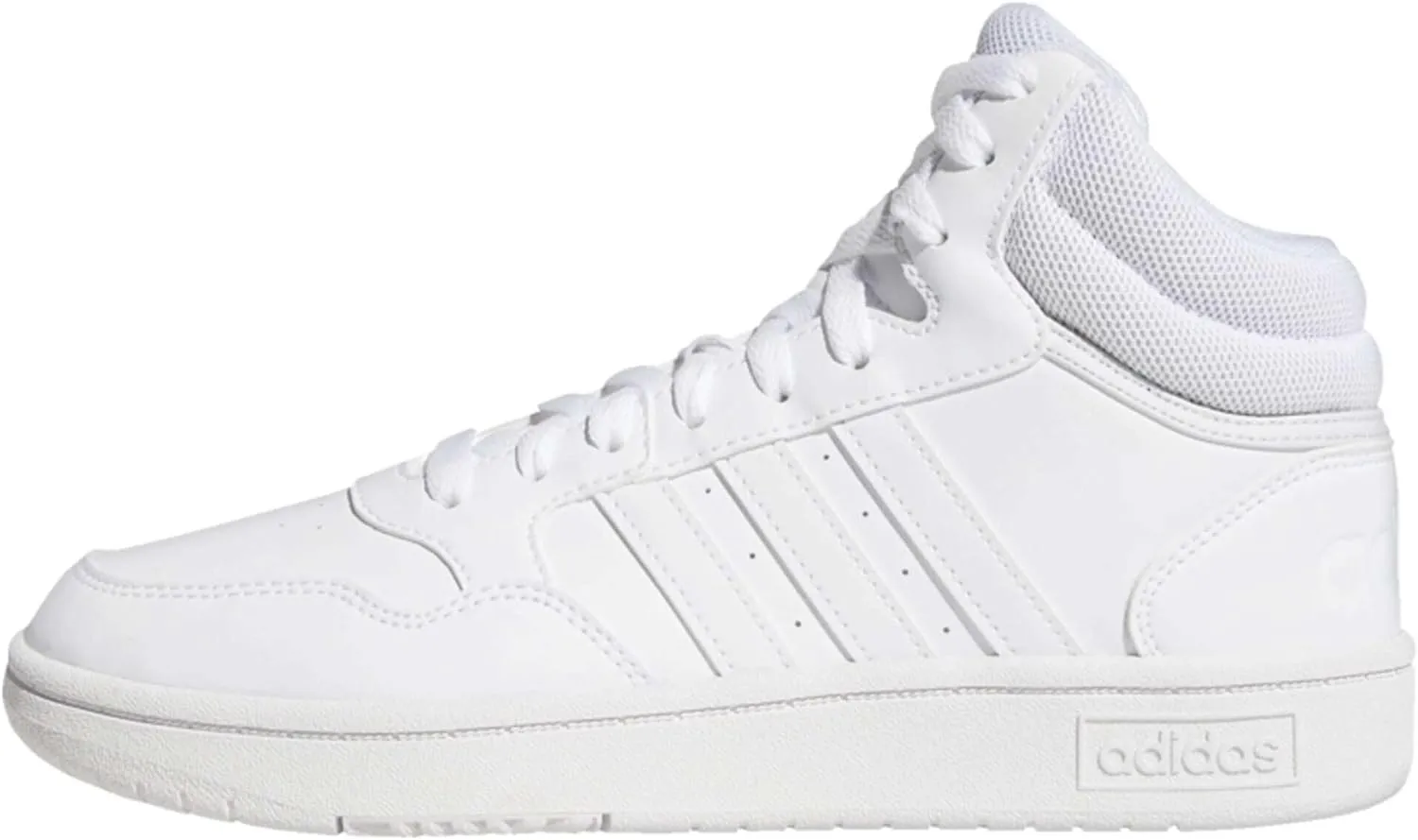 adidas Hoops 3.0 Mid, Women's Trainers, Cloud White Cloud White Dash Grey, 7.5 US