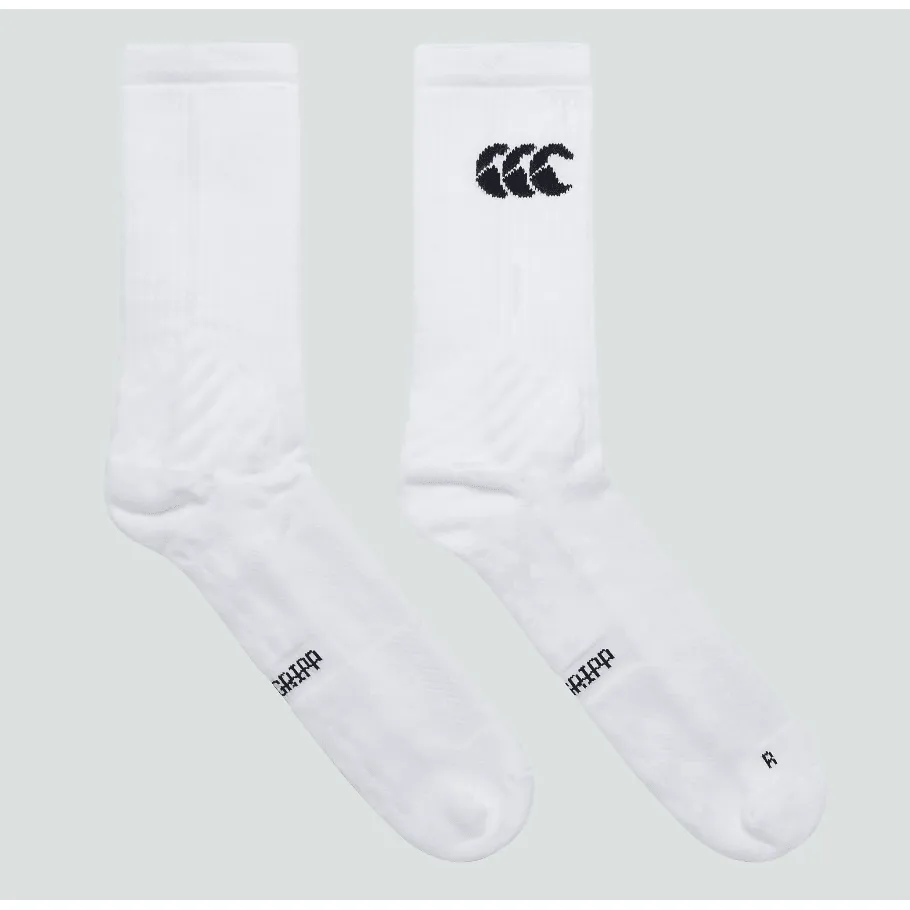Canterbury Unisex Mid Calf Grip Sock White