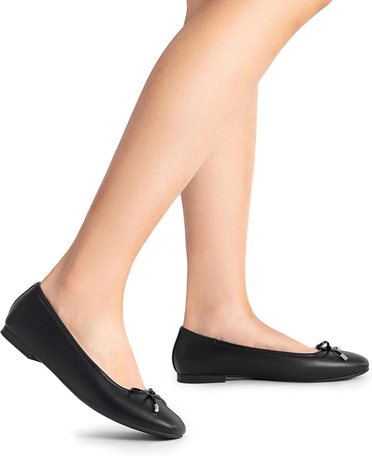 DREAM PAIRS Women's Flats Square Toe Ballet Flats Comfortable Casual Ballerina Flat Dress Shoes with Bow Suitable for Dressy Business Casual Work Office