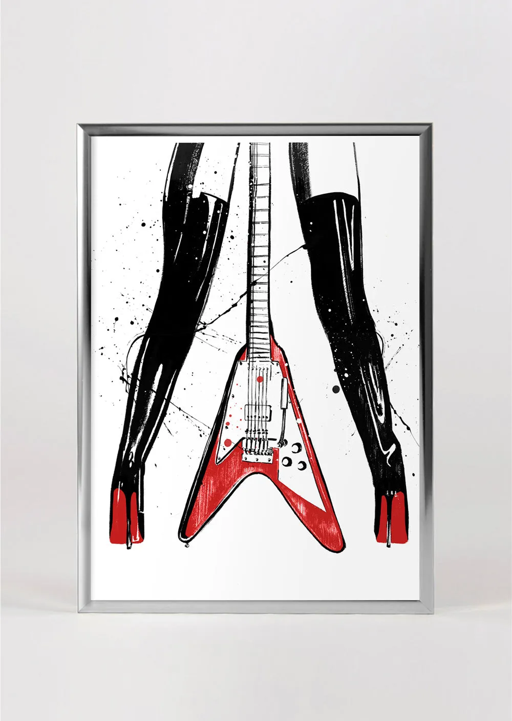 Electric Heels Wall Art Print