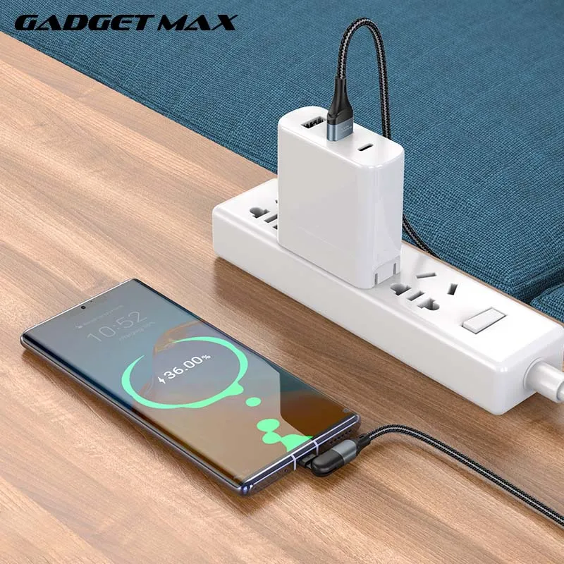 GADGET MAX GX12 FAST CHARGING EXQUISITE & PRACTICAL DATA CABLE FOR TYPE-C (3A) (1.2M) - RED