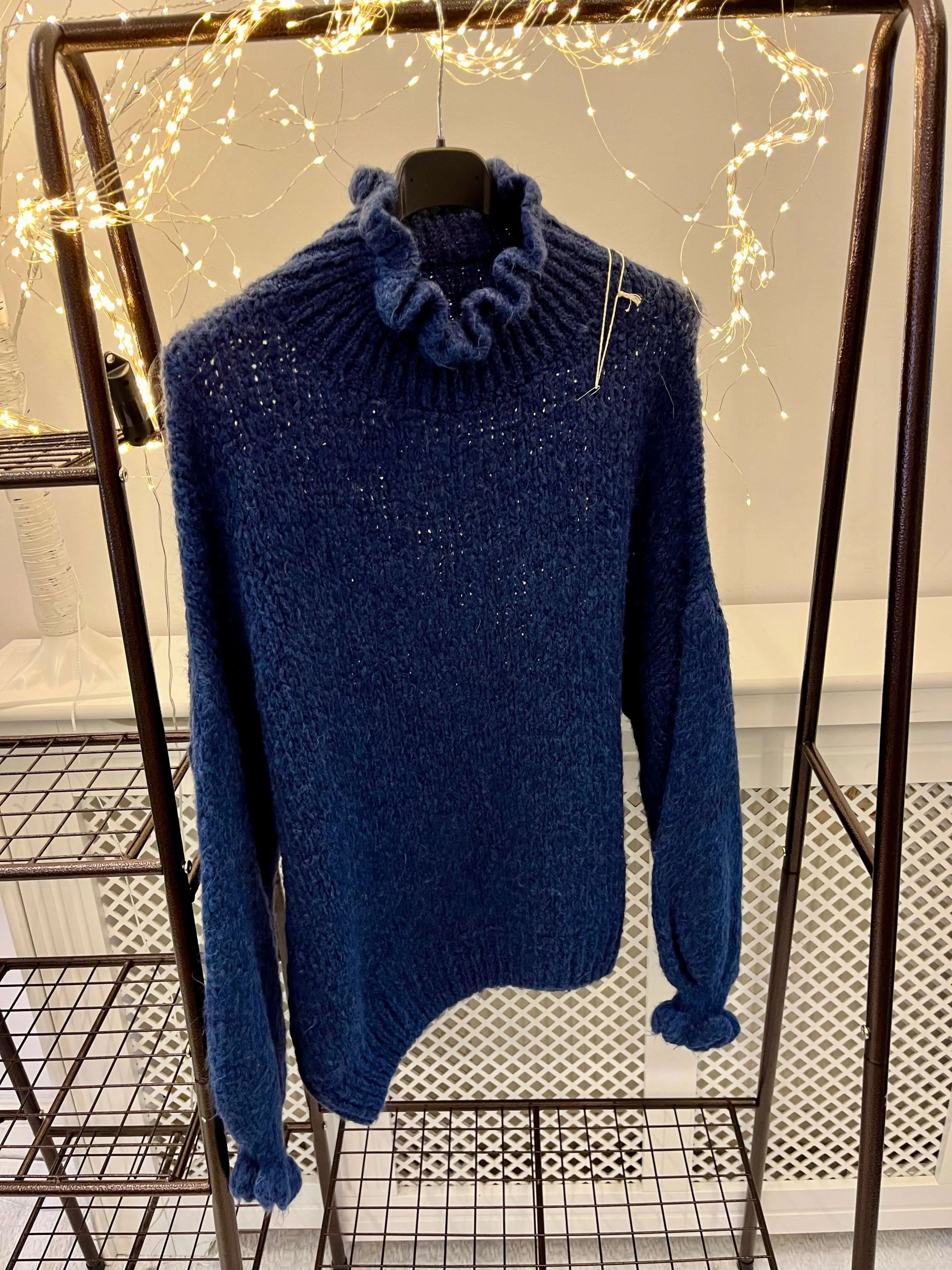 Jasmine Fluted High Neck Chunky Jumper