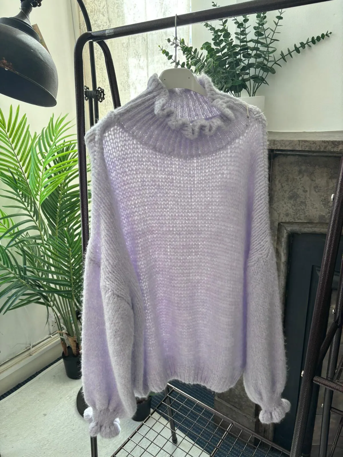 Jasmine Fluted High Neck Chunky Jumper