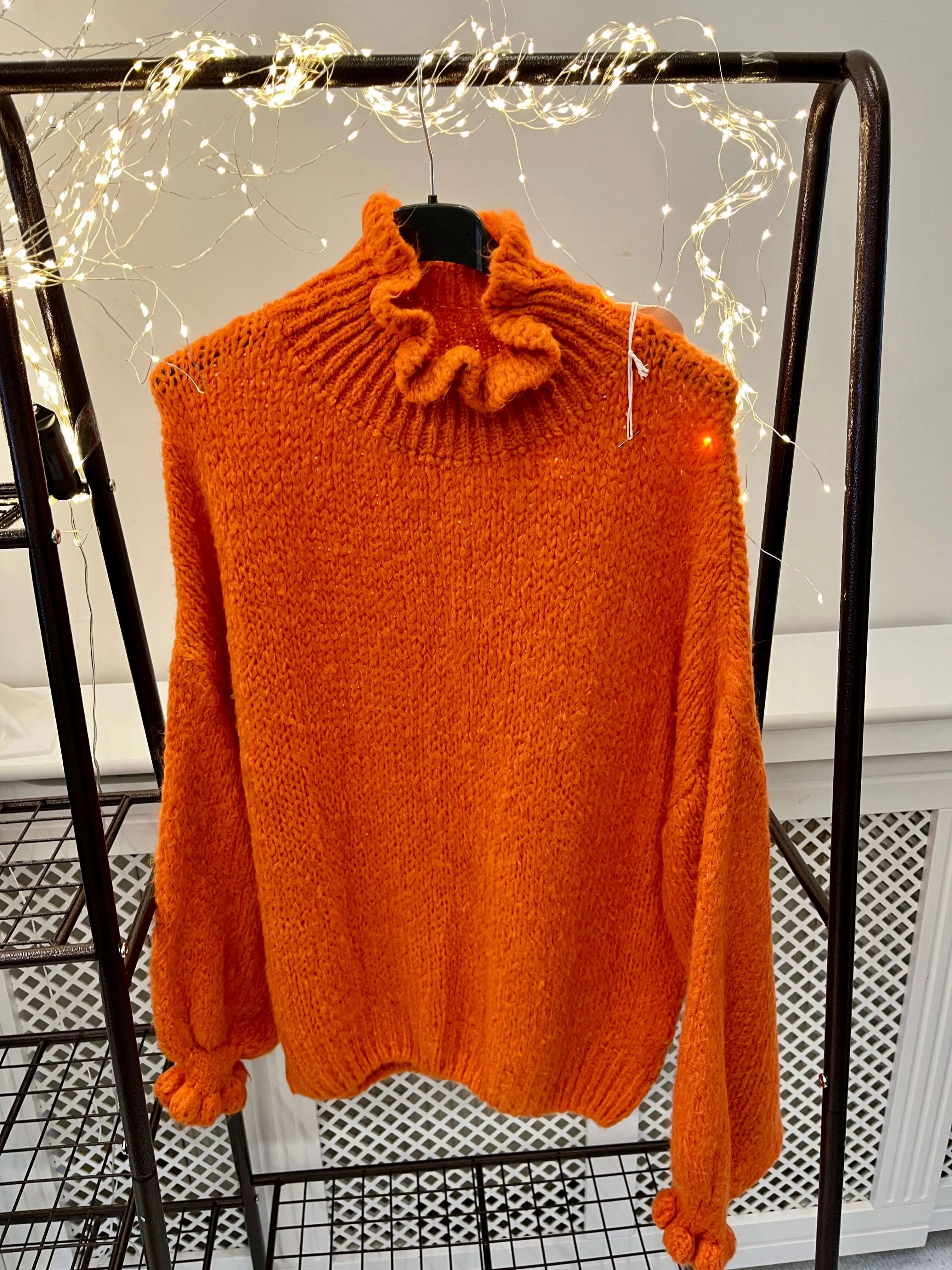Jasmine Fluted High Neck Chunky Jumper