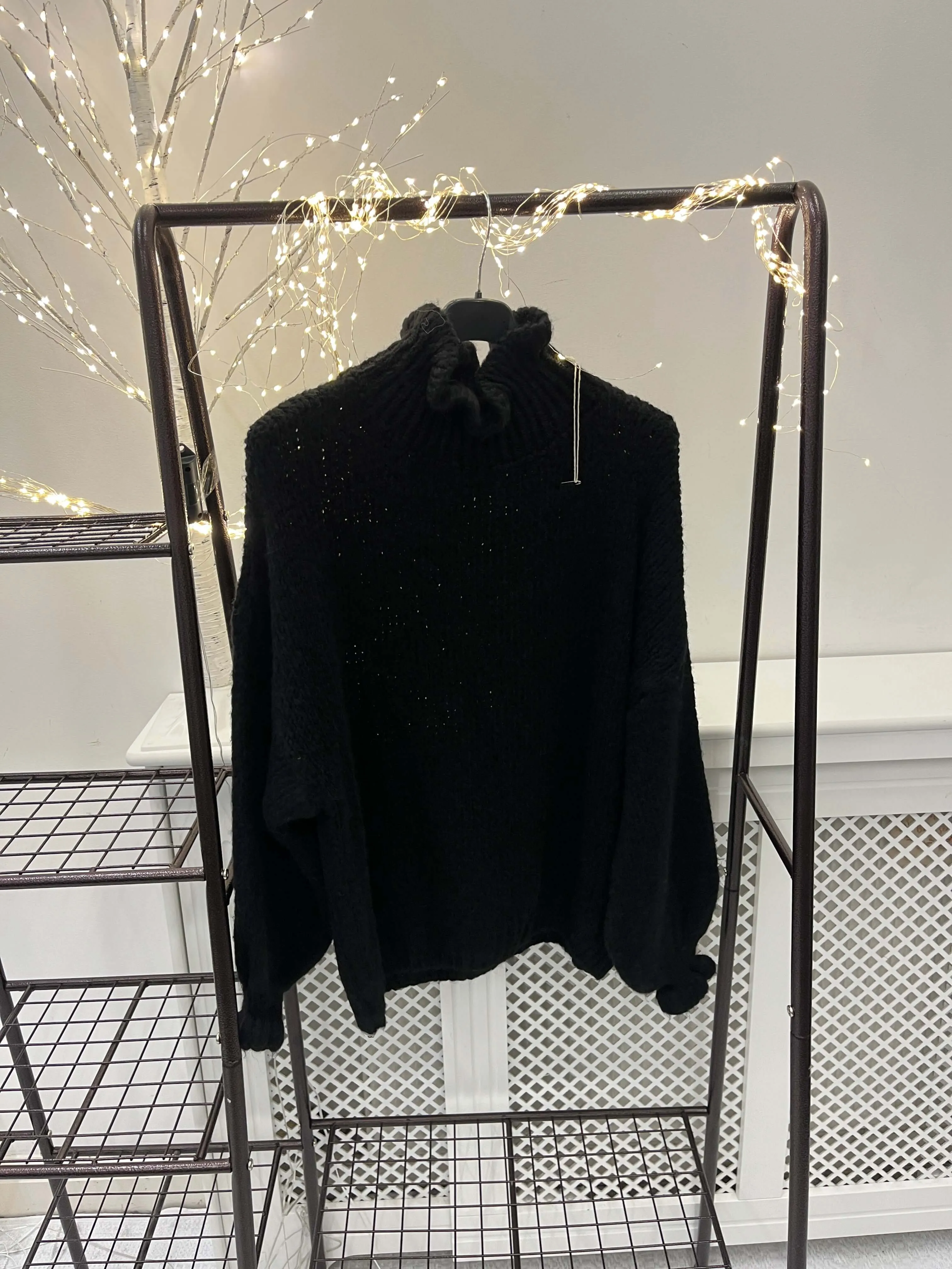 Jasmine Fluted High Neck Chunky Jumper