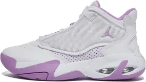 Jordan Boy's Max Aura 4 (Big Kid) White/Rush Fuchsia/Barely Grape 7 Big Kid M