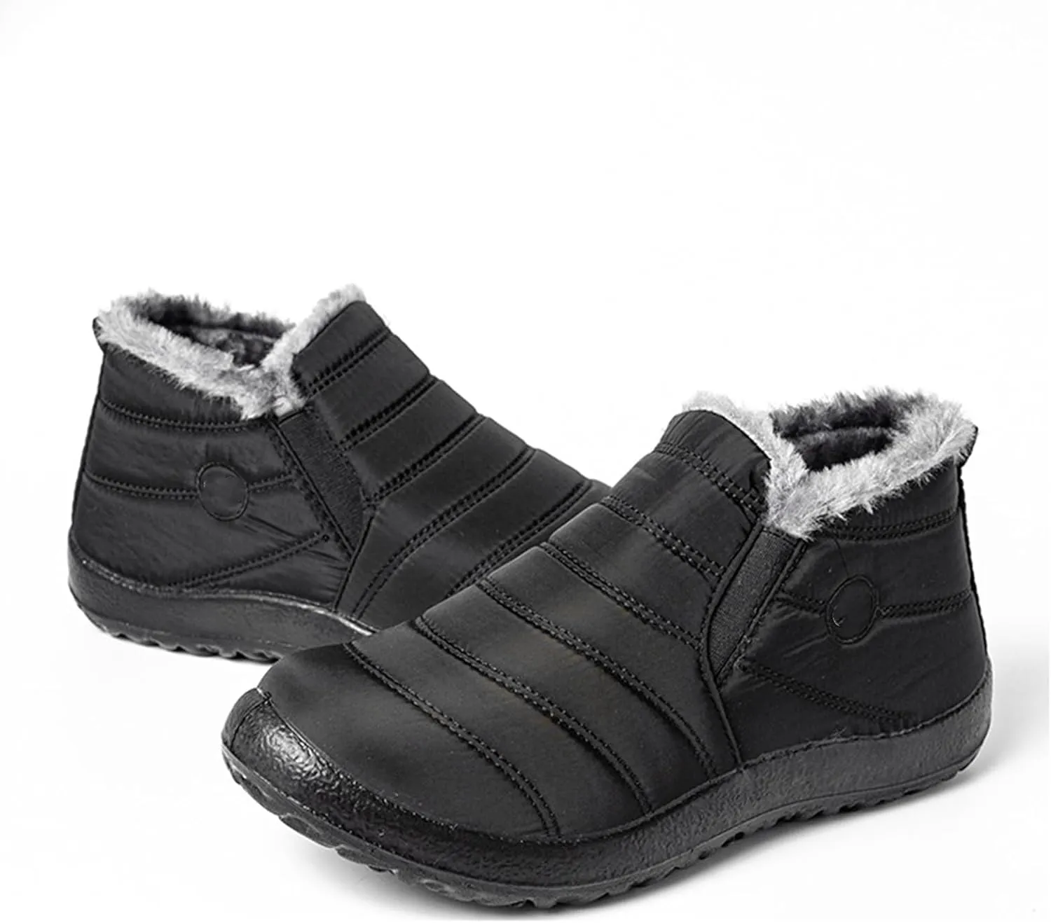 Lausiuoe Snow Boots For Women Waterproof Insulated Non Slip Winter Warm Lining Comfortable Ankle Booties Walking Shoes