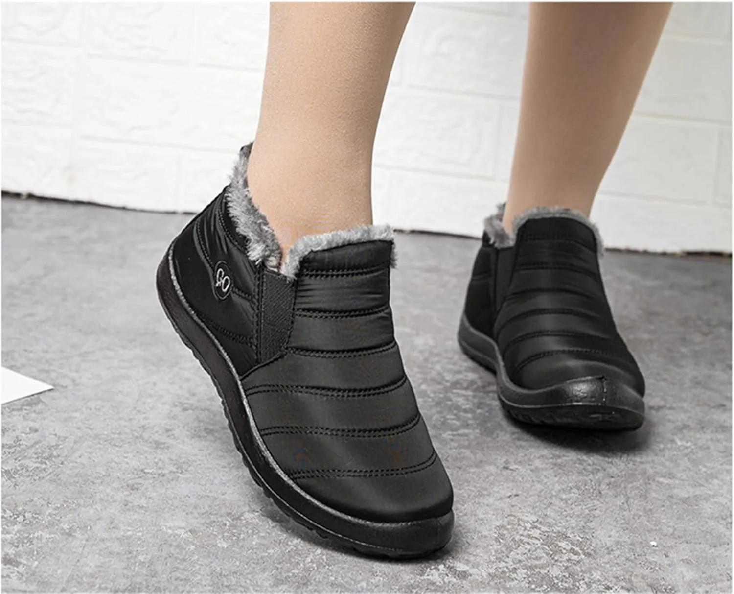 Lausiuoe Snow Boots For Women Waterproof Insulated Non Slip Winter Warm Lining Comfortable Ankle Booties Walking Shoes