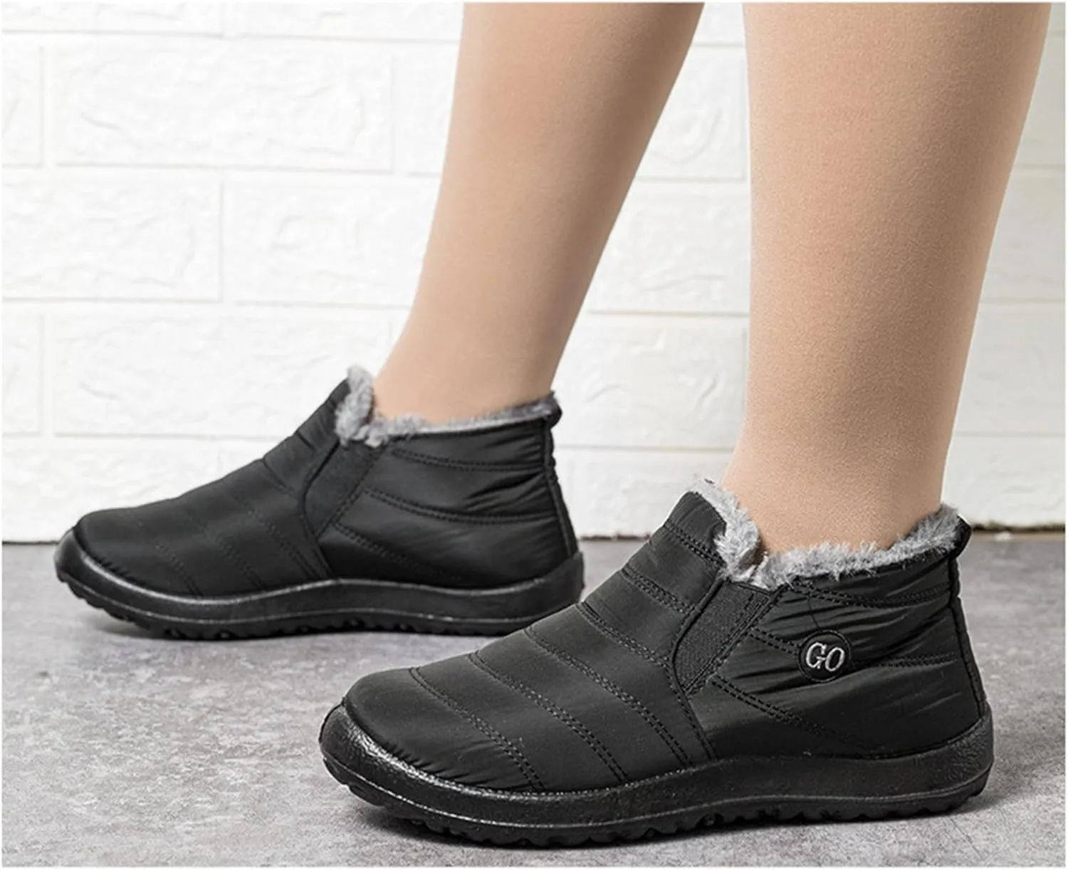 Lausiuoe Snow Boots For Women Waterproof Insulated Non Slip Winter Warm Lining Comfortable Ankle Booties Walking Shoes