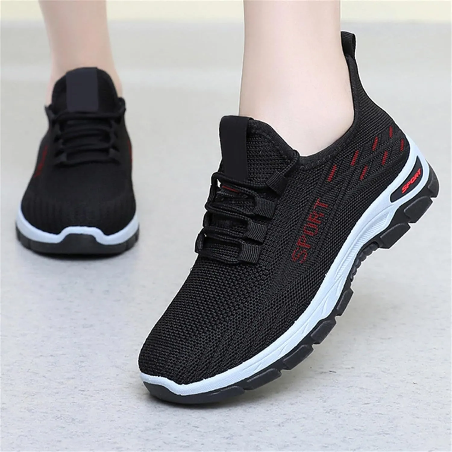 Men's Casual Dress Business Shoes Breathable Knit Classic Leisure Sneakers Lightweight Comfortable Walking Shoes