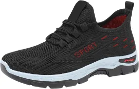 Men's Casual Dress Business Shoes Breathable Knit Classic Leisure Sneakers Lightweight Comfortable Walking Shoes