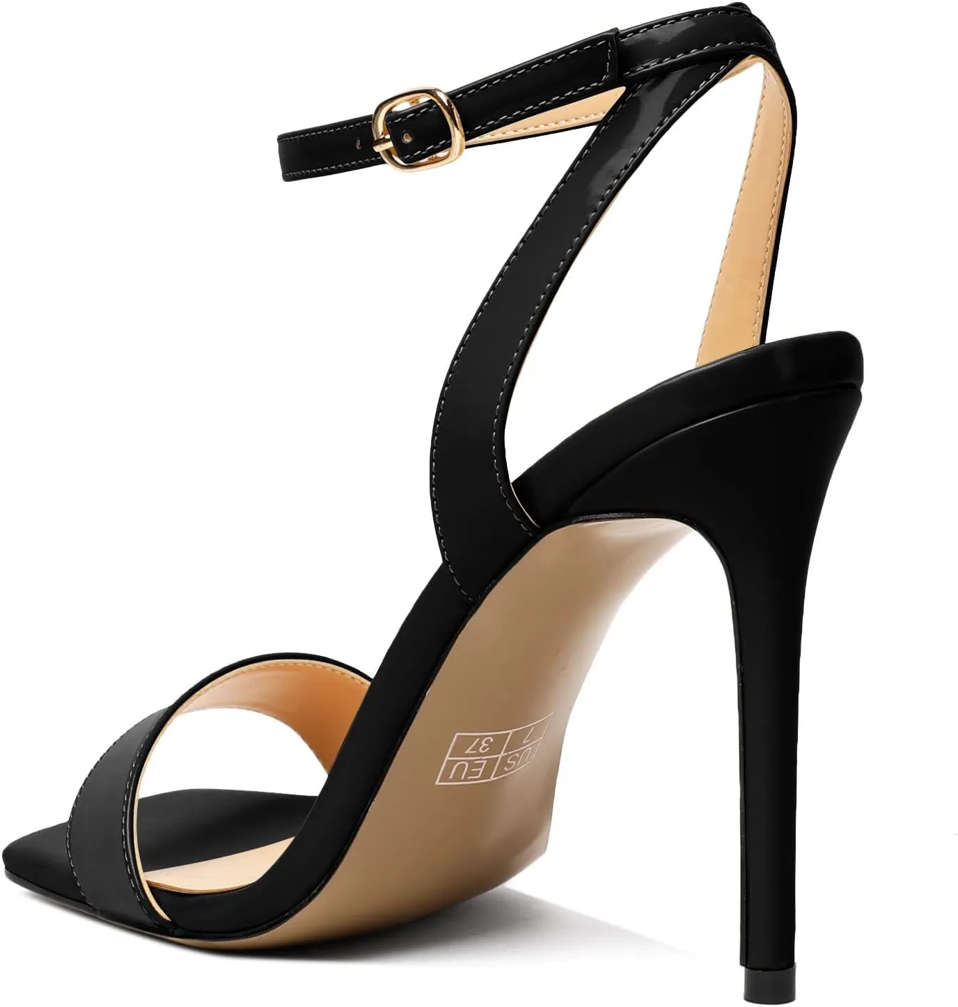 Mettesally Womens High Heel Sandals Open Toe Stilettos Slingback Crisscross Ankle Strap Heeled Sandals Prom Wedding Shoes