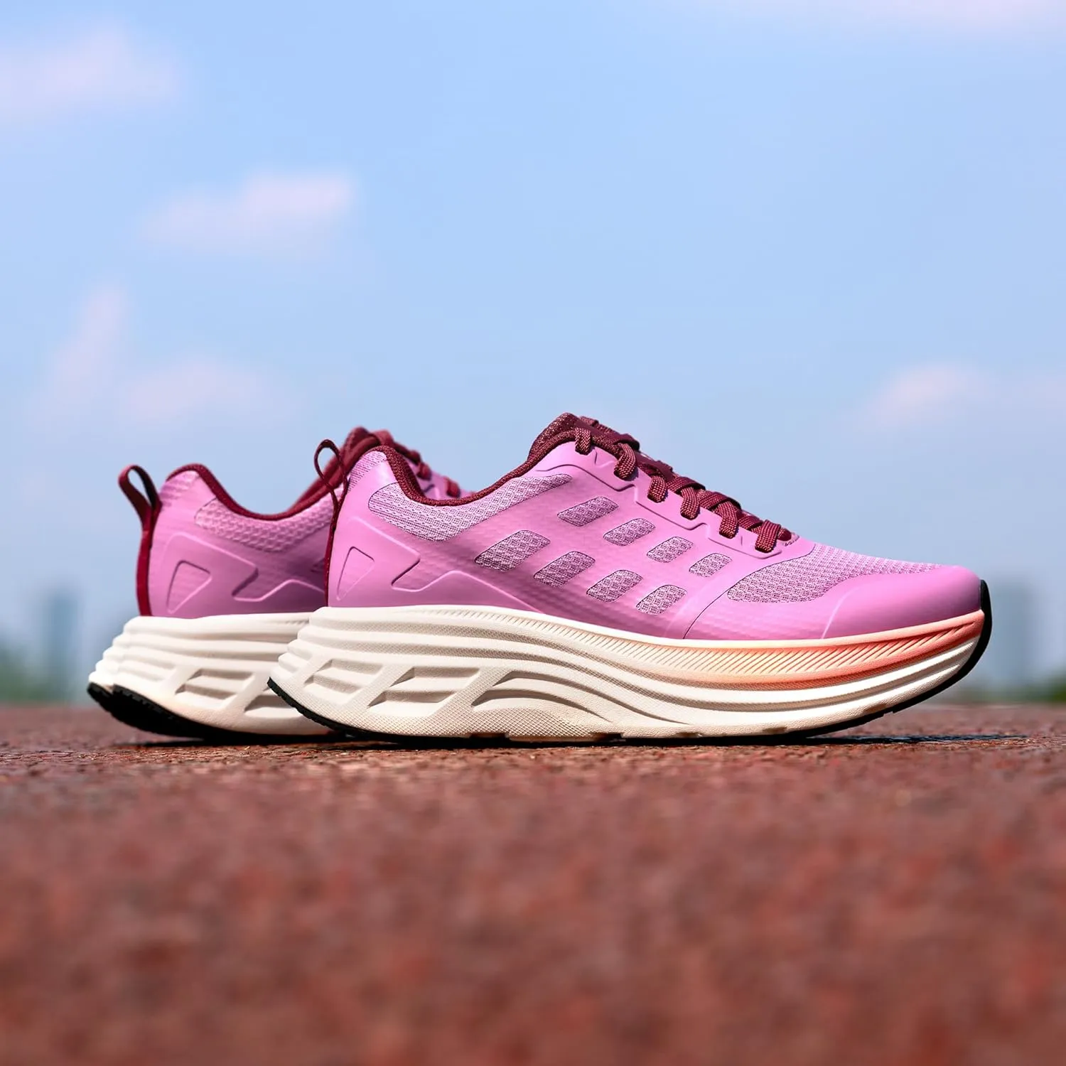 NORTIV 8 Women's Walking Shoes Cushion Running Tennis Shoes ActiveFloat Non-Slip Comfortable Breathable Workout Gym Sports Athletic Fashion Sneakers