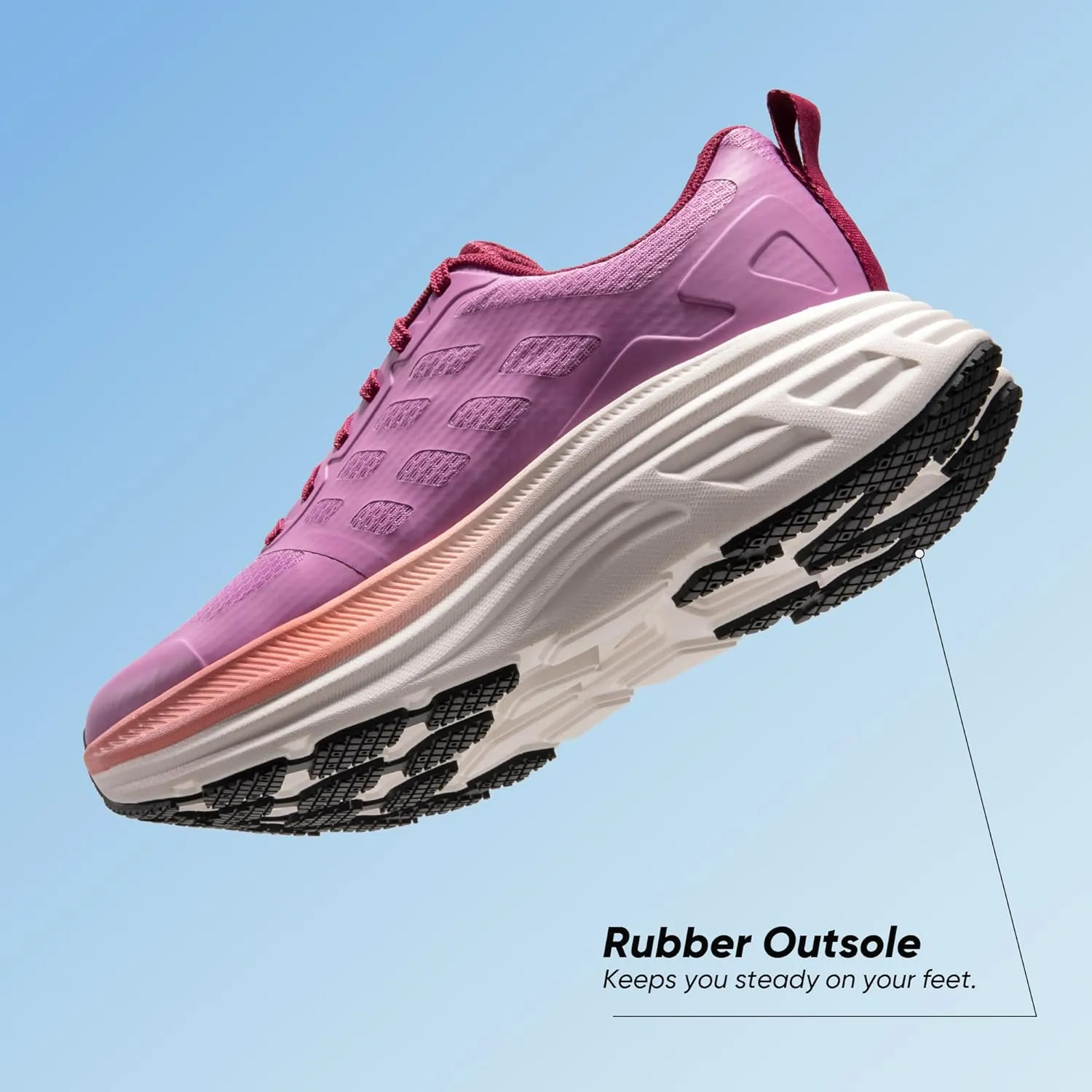 NORTIV 8 Women's Walking Shoes Cushion Running Tennis Shoes ActiveFloat Non-Slip Comfortable Breathable Workout Gym Sports Athletic Fashion Sneakers