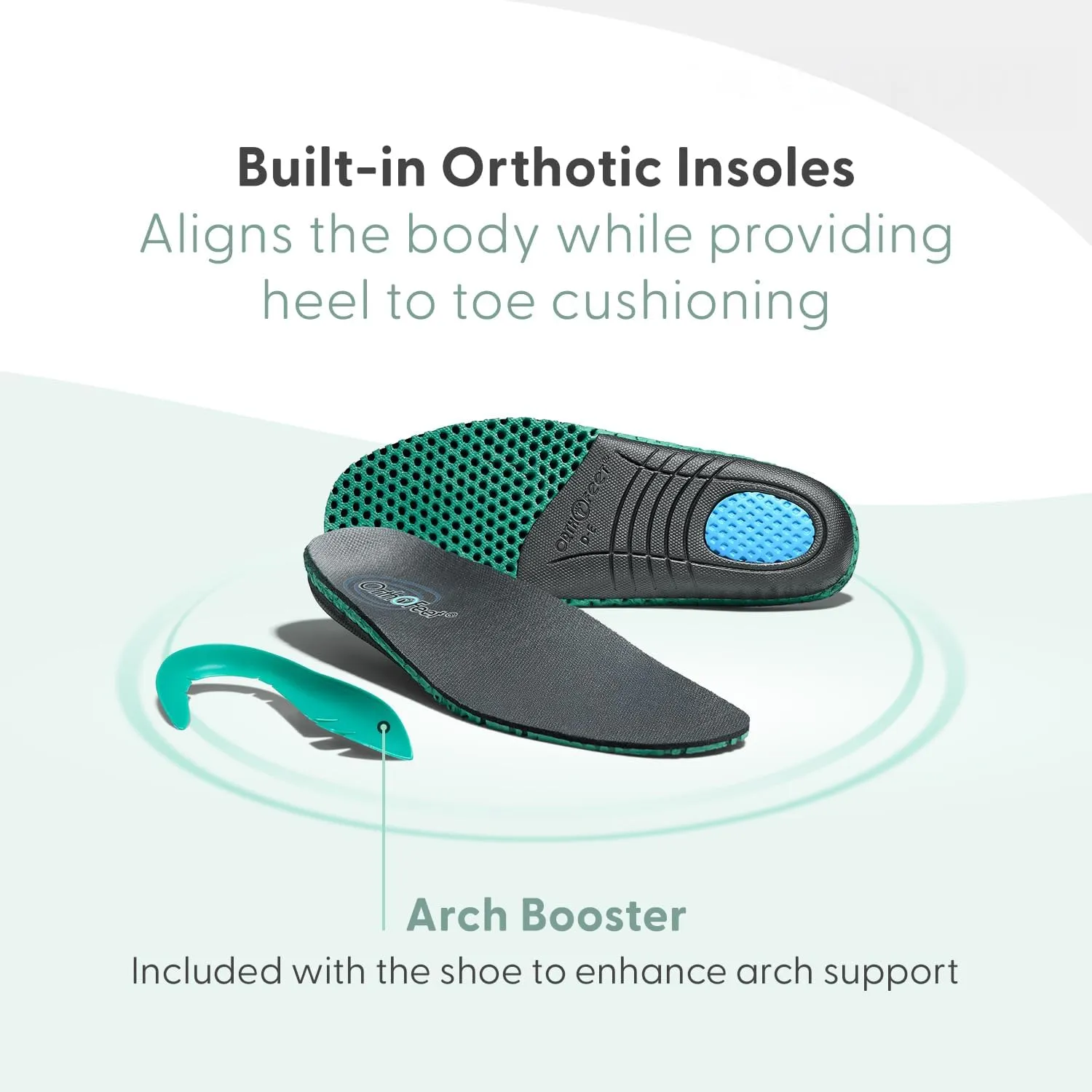 Orthofeet Women's Orthopedic Leather Wander Hands-Free Sneakers