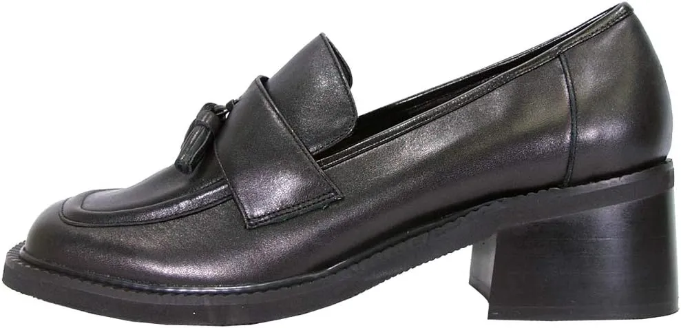Peerage Rhona Women's Wide Width Slip-On Casual Tassel Leather Shoes