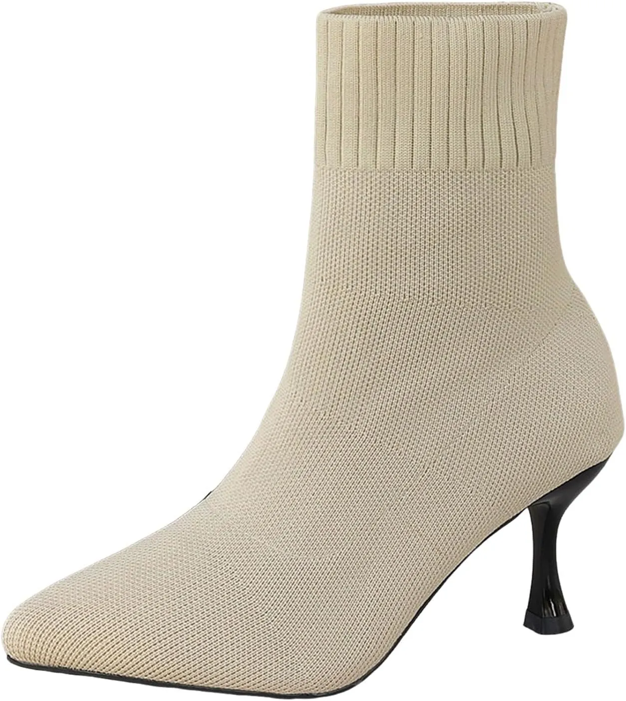Pumps Shoes Dressy Fashion Comfortable Women's Fashion Stiletto Sock Covers Knitted Breathable Pointed Toe Casual