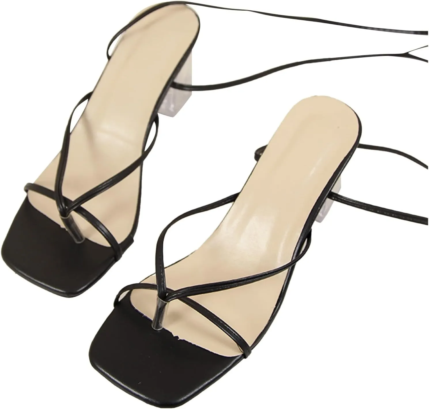 Sandals Heels for Women 2025 Stiletto Spaghetti Party Clip Toe Slingback Strappy Wedding Slippers Sexy Slides