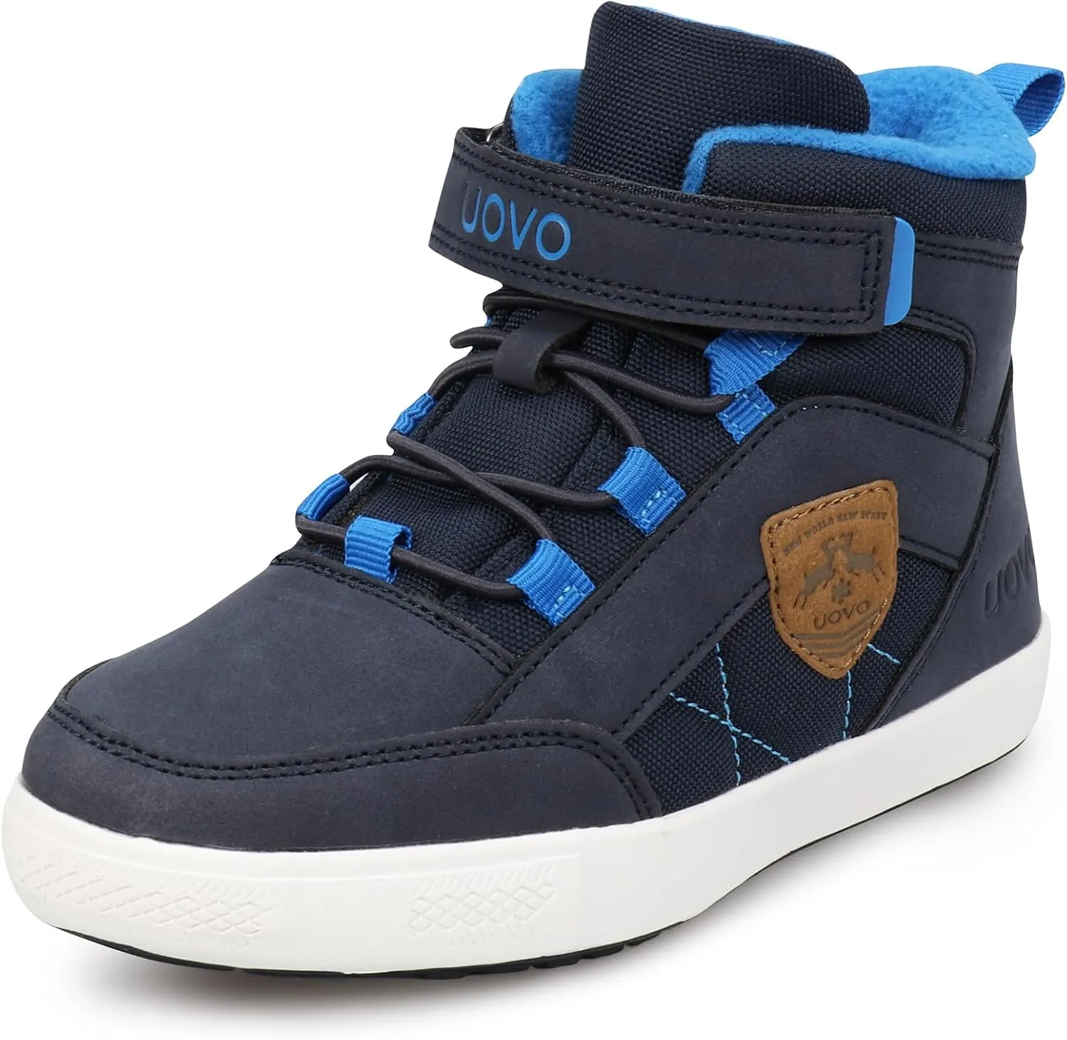UOVO Kids Boys Shoes Water Resistant Boots Non-Slip Mid-Top Skateboarding Childern Athletic (Little/Big Kids)