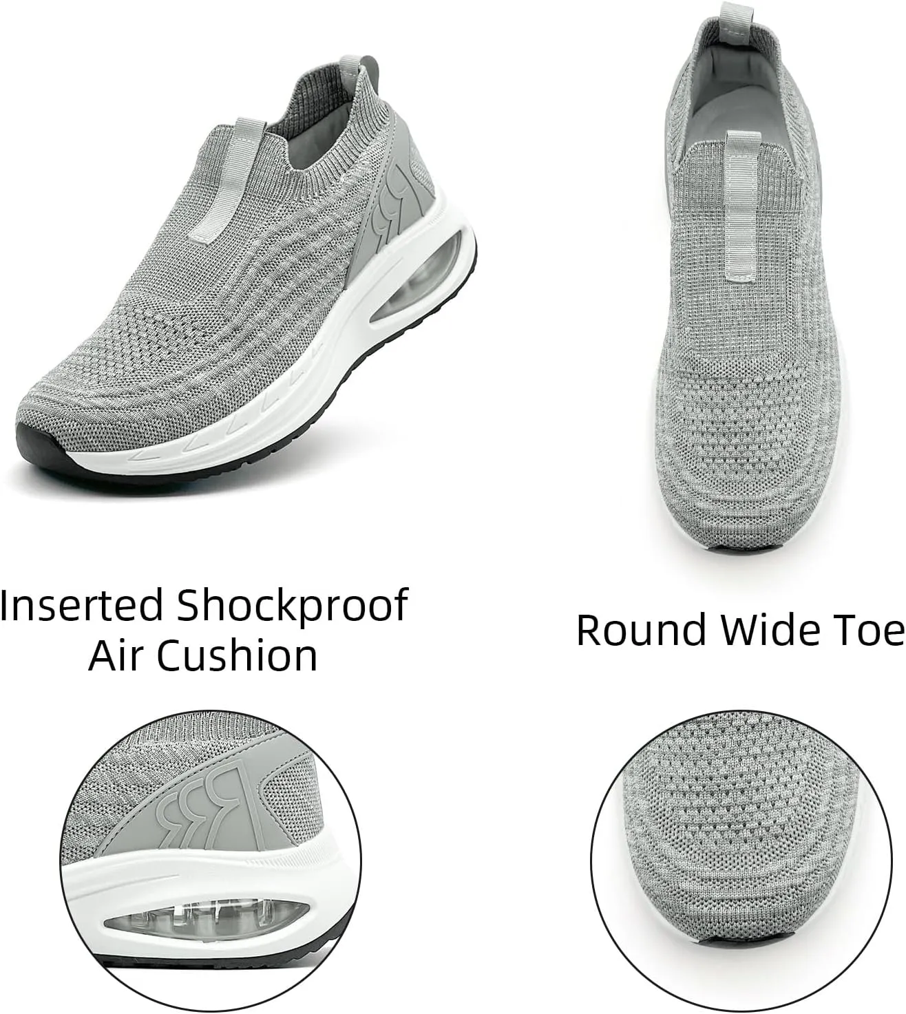 Wide Toe Box Shoes for Men and Women Arch Support Walking Shoes Cushioned Road Running Shoes Non Slip Mens Air Walking Sneakers for Athletic Tennis Orthopedic Plantar Fasciitis Workout