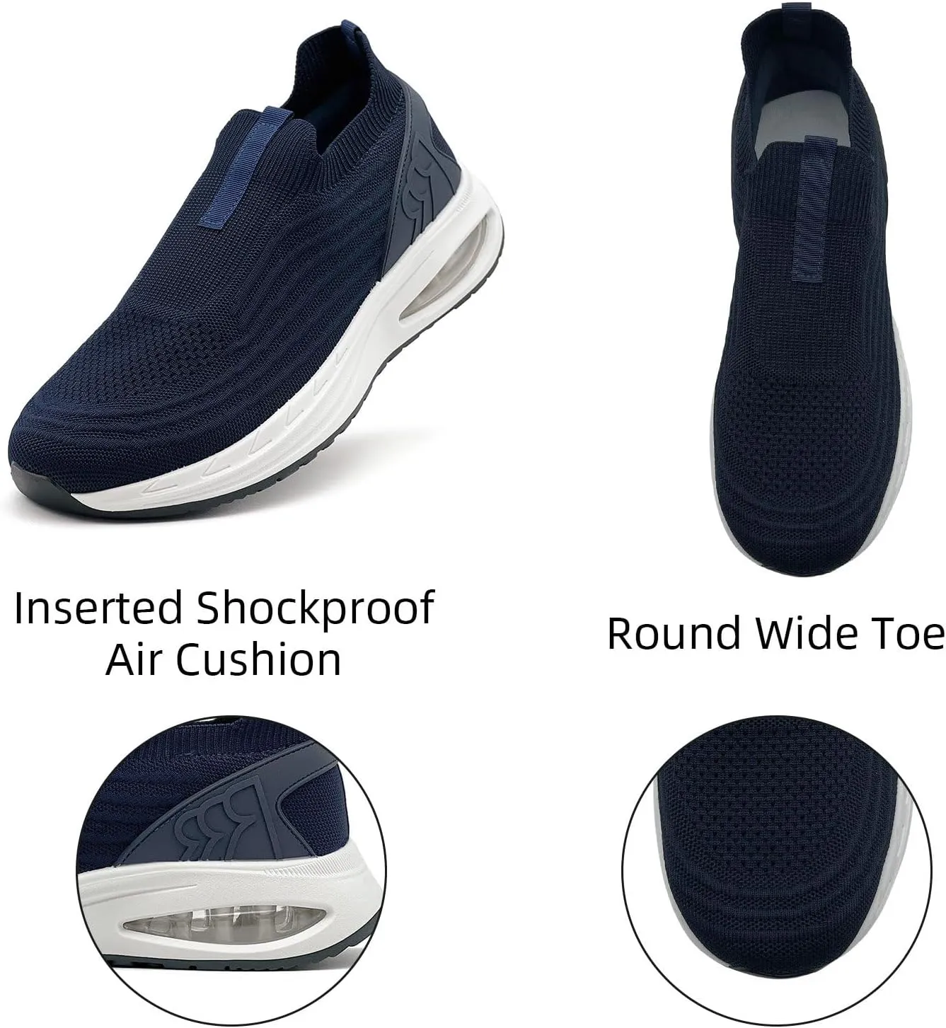 Wide Toe Box Shoes for Men and Women Arch Support Walking Shoes Cushioned Road Running Shoes Non Slip Mens Air Walking Sneakers for Athletic Tennis Orthopedic Plantar Fasciitis Workout