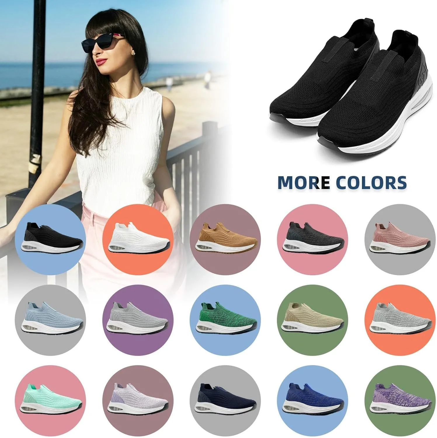 Wide Toe Box Shoes for Men and Women Arch Support Walking Shoes Cushioned Road Running Shoes Non Slip Mens Air Walking Sneakers for Athletic Tennis Orthopedic Plantar Fasciitis Workout