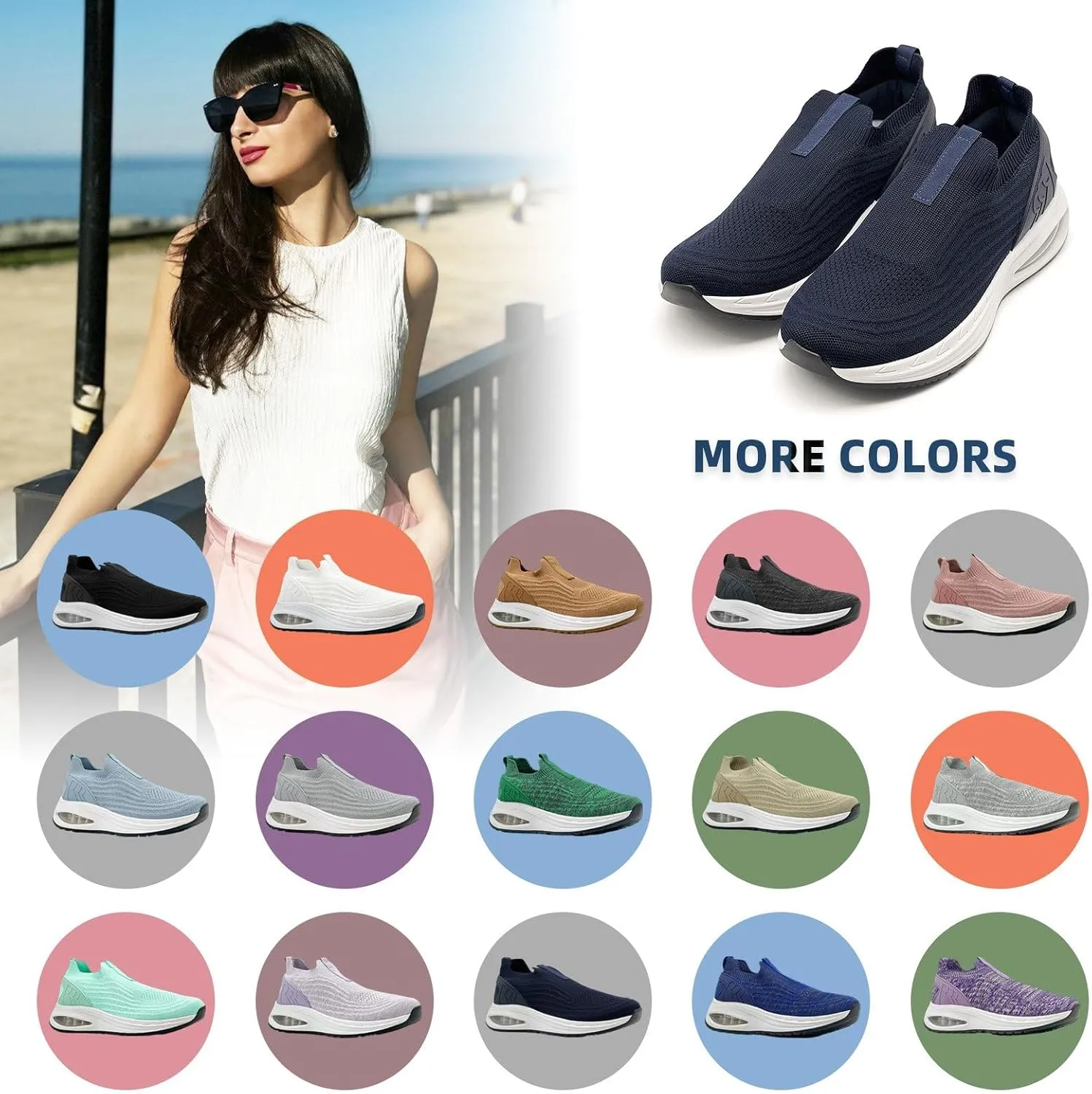 Wide Toe Box Shoes for Men and Women Arch Support Walking Shoes Cushioned Road Running Shoes Non Slip Mens Air Walking Sneakers for Athletic Tennis Orthopedic Plantar Fasciitis Workout