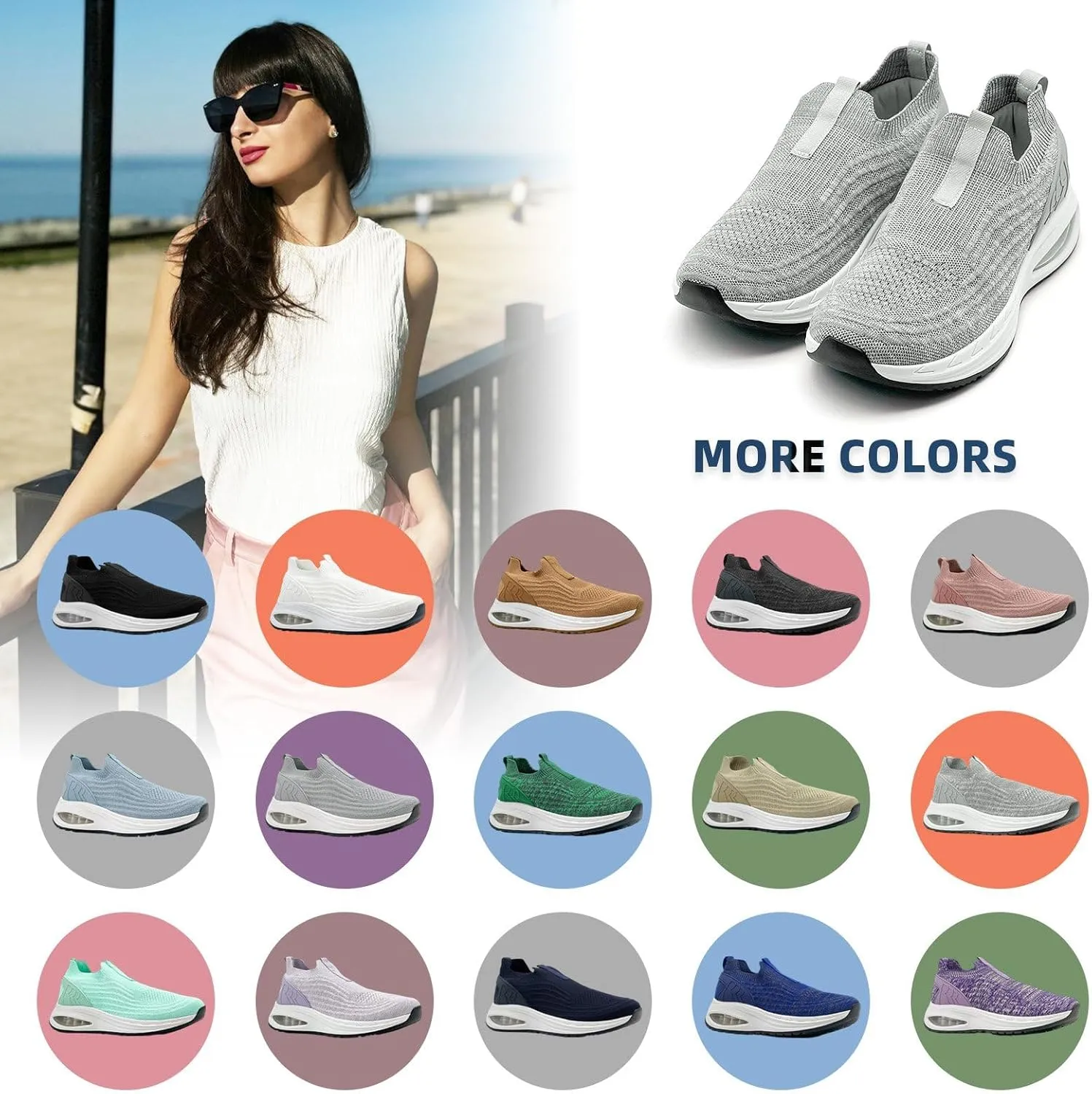 Wide Toe Box Shoes for Men and Women Arch Support Walking Shoes Cushioned Road Running Shoes Non Slip Mens Air Walking Sneakers for Athletic Tennis Orthopedic Plantar Fasciitis Workout