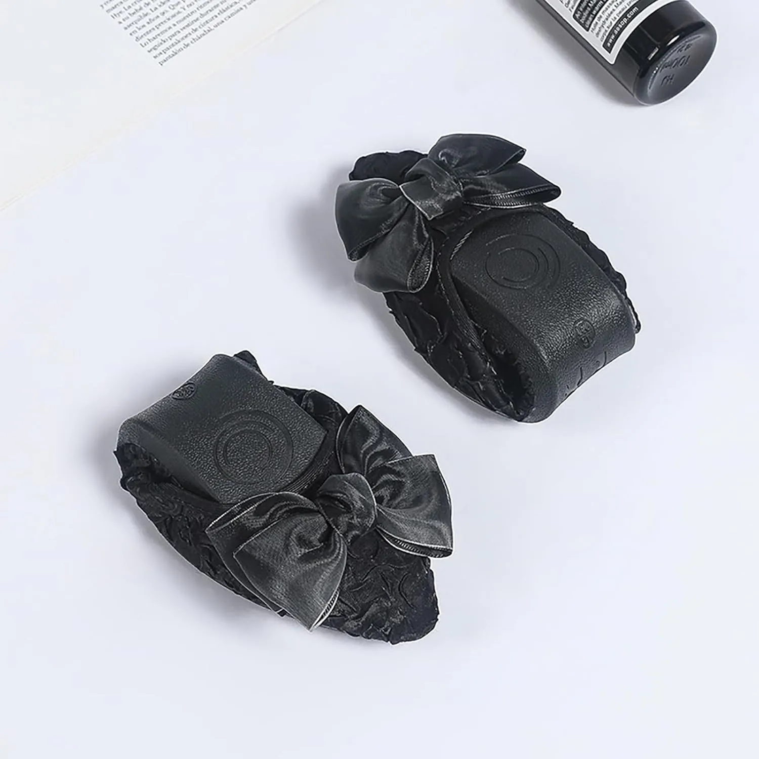 Women's Flats, Foldable Ballet Flats for Women, Fashion Bow Tie Pionted Toe Comfort Lightweight Slip-On Dress Shoes